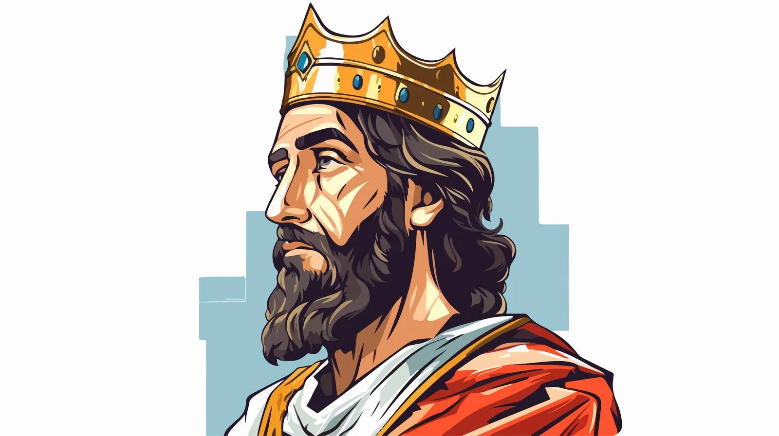 Young King David Portrait — free download from Dotvec