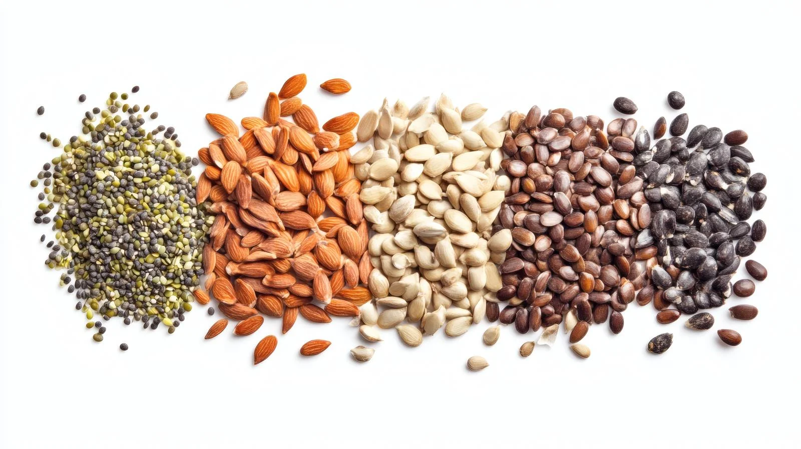 Nutritious Seed Mix on White Background — free download from Dotvec