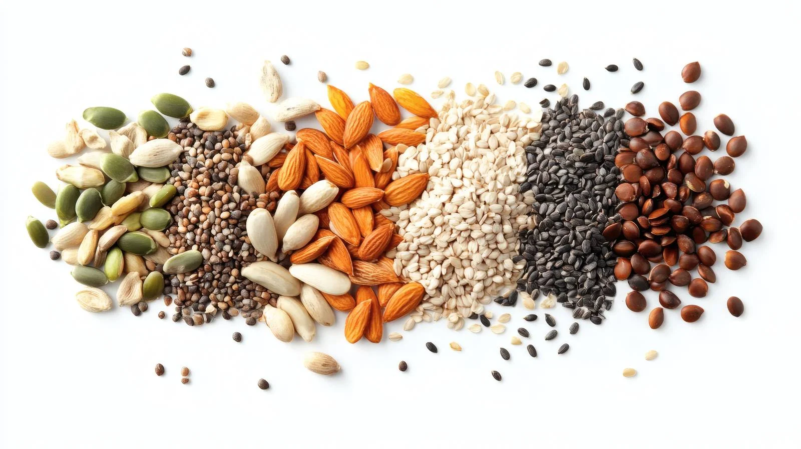 Nutritious Seed Mix on White Background — free download from Dotvec