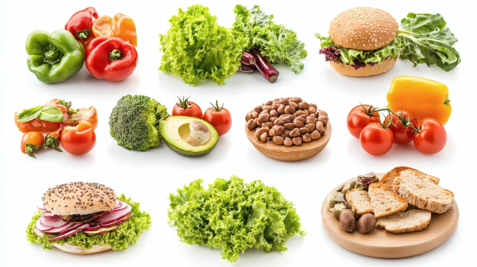 Nutritious Vegan Cuisine on White Background — free download from Dotvec