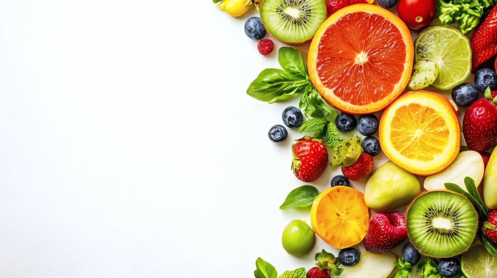 Fresh Organic Food on White Background — free download from Dotvec