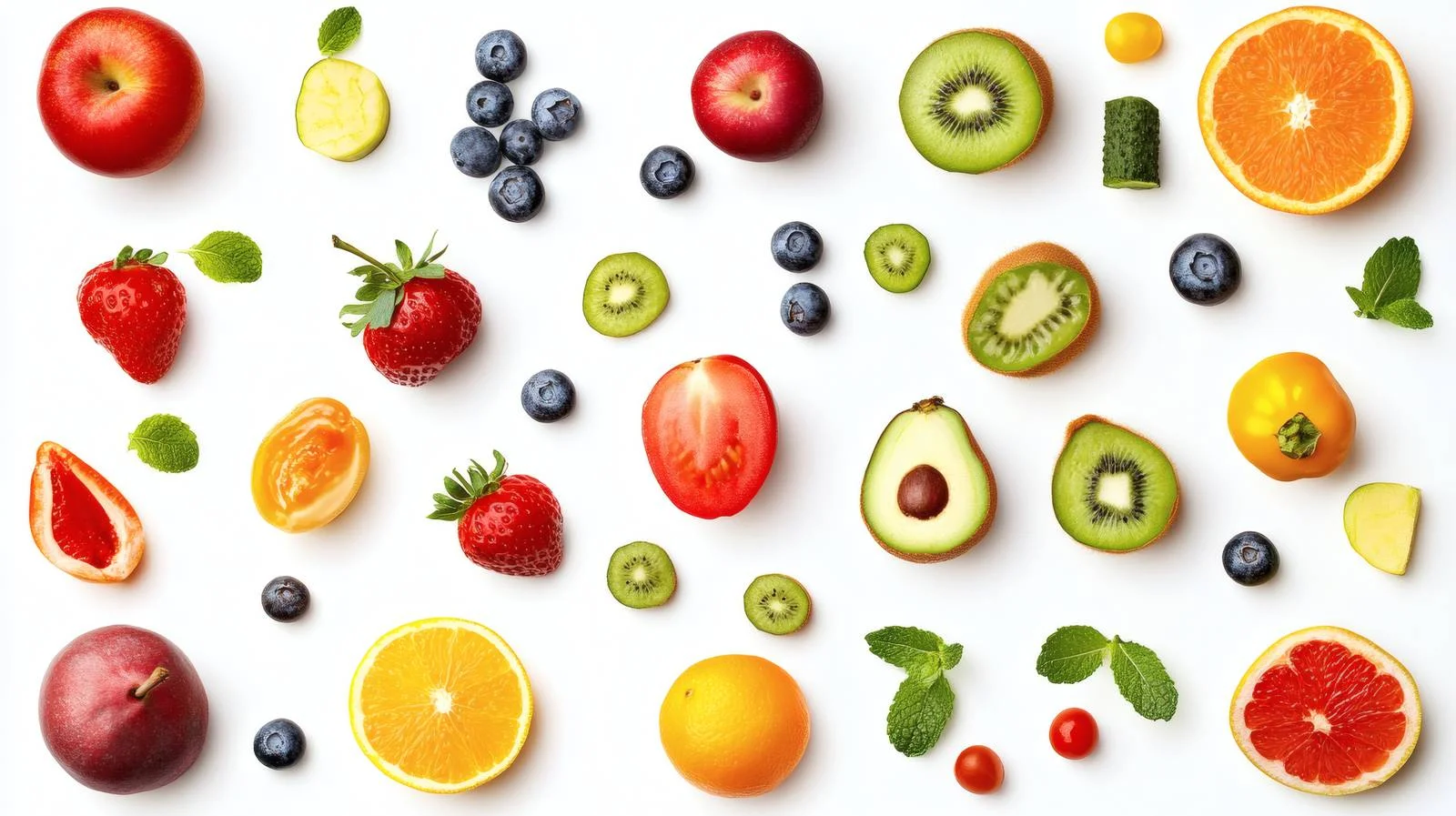 Nutritious Food on White Background — free download from Dotvec