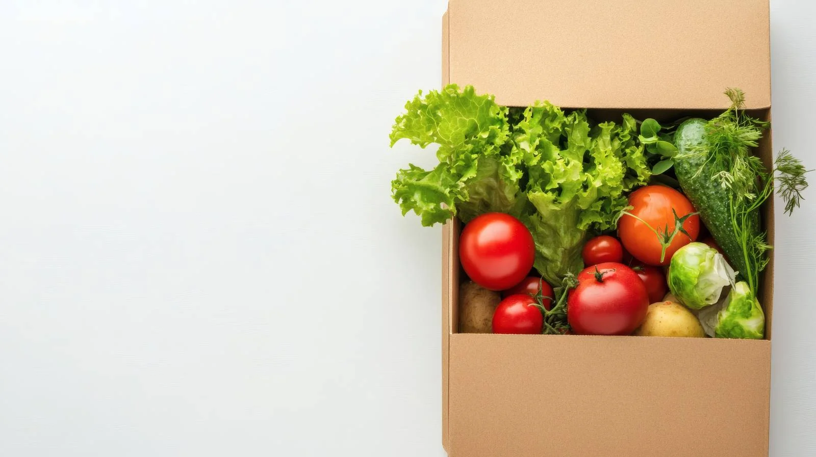 Nutritious Meal Delivery Service on White Background — free download from Dotvec