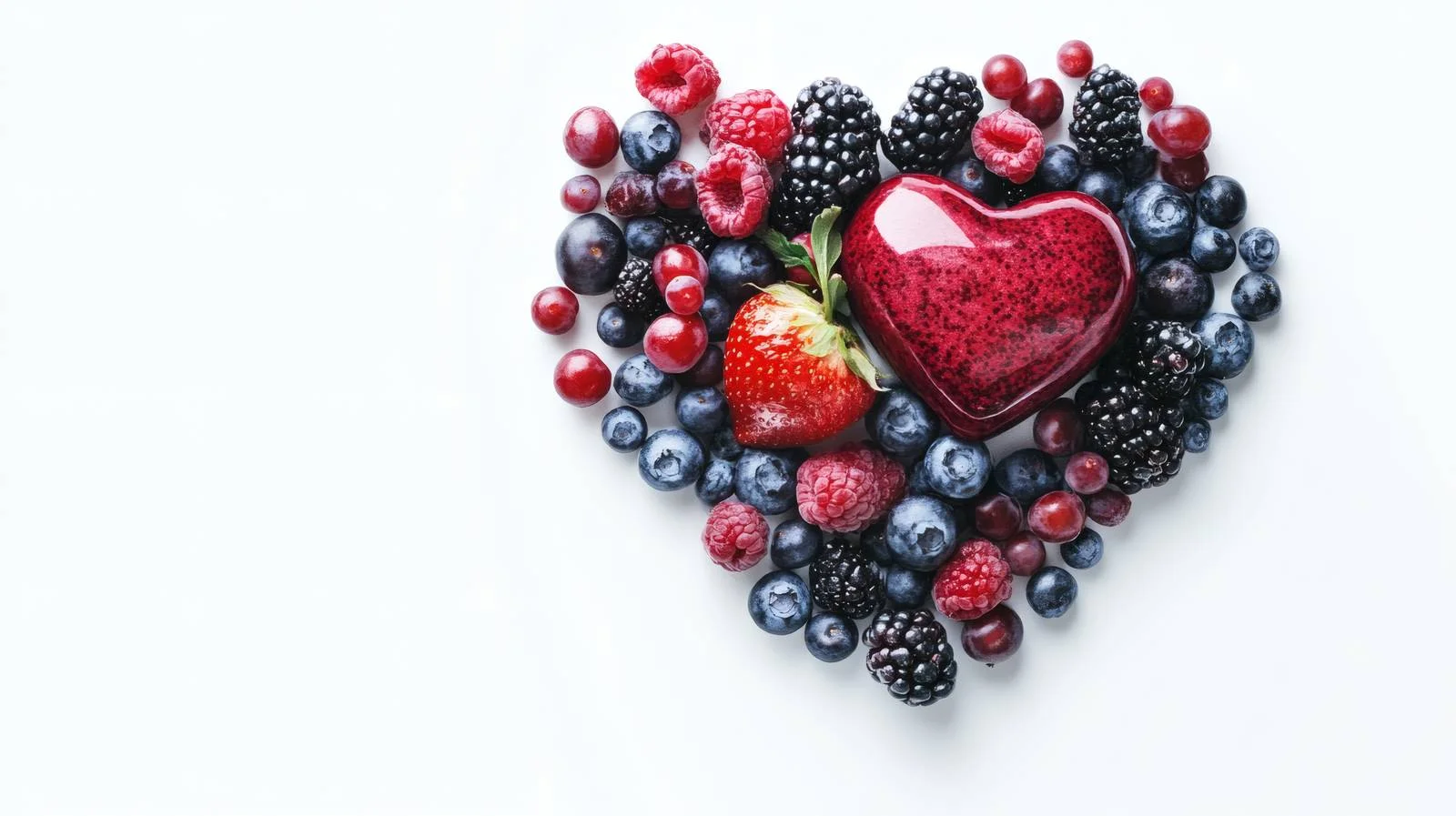 Heart-Healthy Foods on White Background — free download from Dotvec