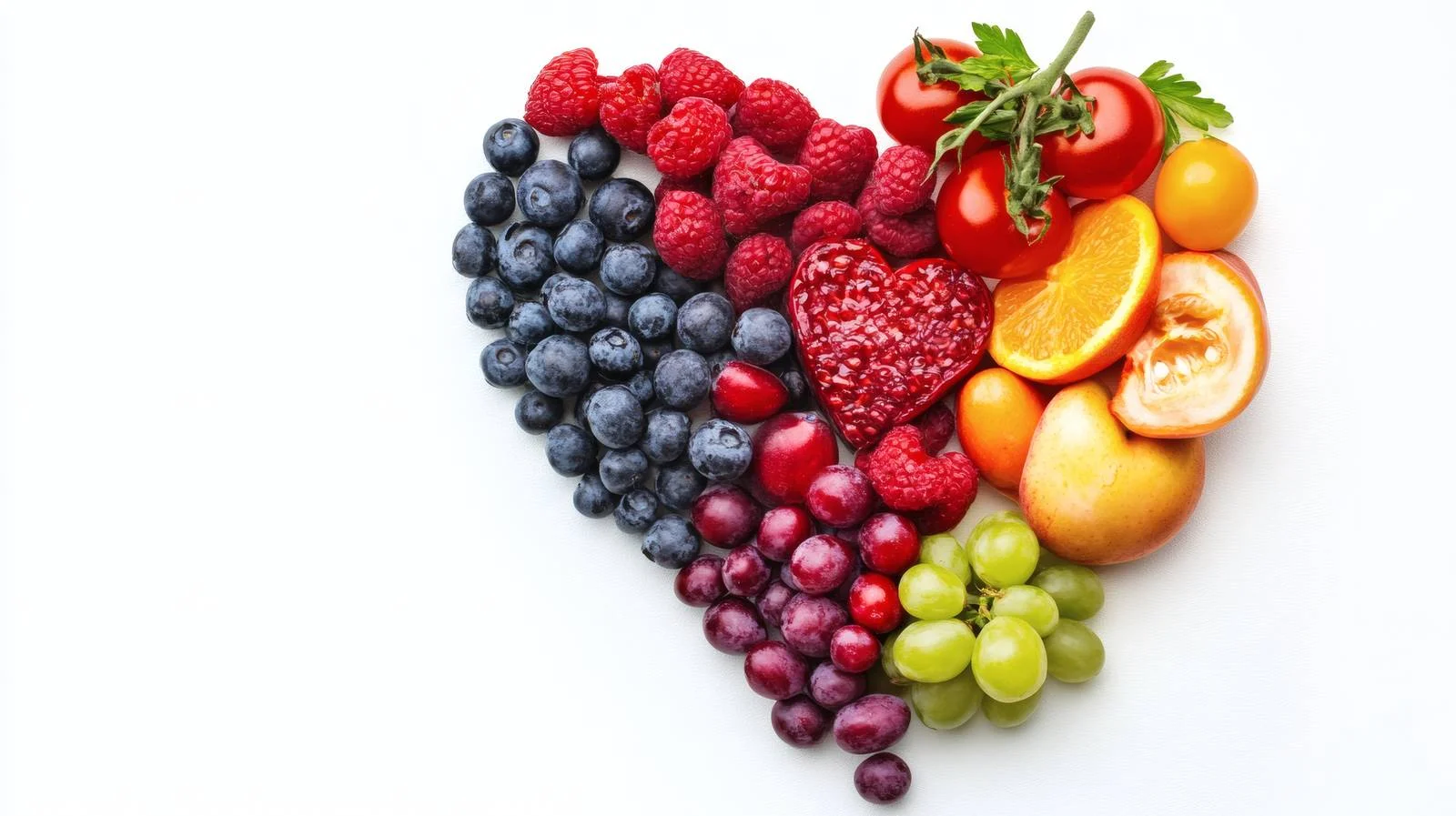 Heart-Healthy Food on White Background — free download from Dotvec