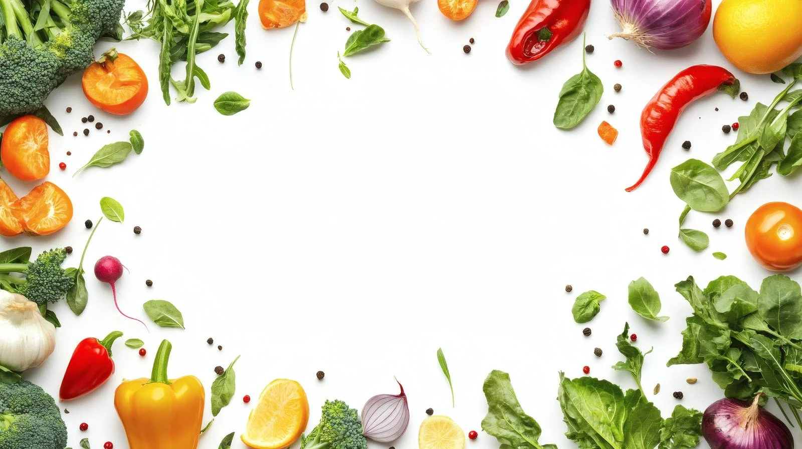 Fresh Vegetable Assortment on White Background — free download from Dotvec