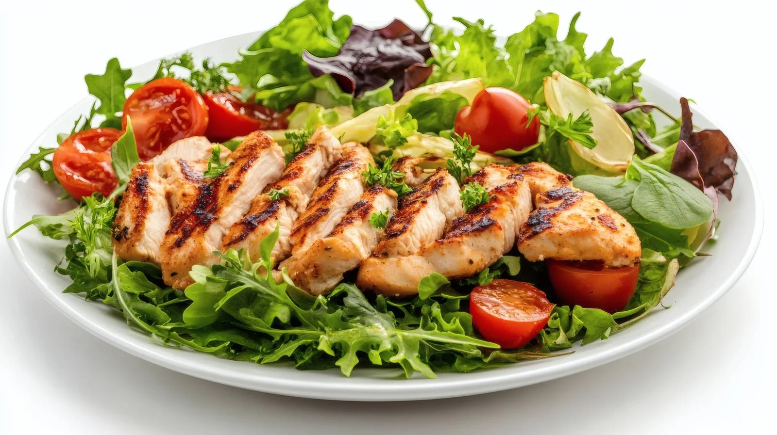 Grilled chicken isolated on white background — free download from Dotvec