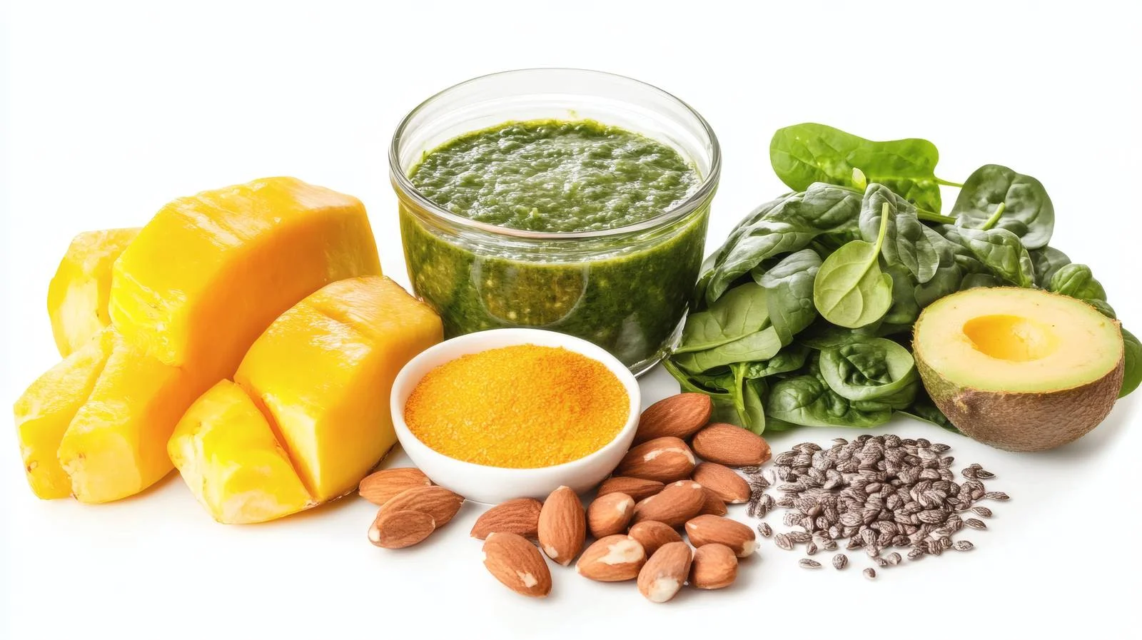 Wholesome Vegan Cuisine on White Background free images image from Dotvec