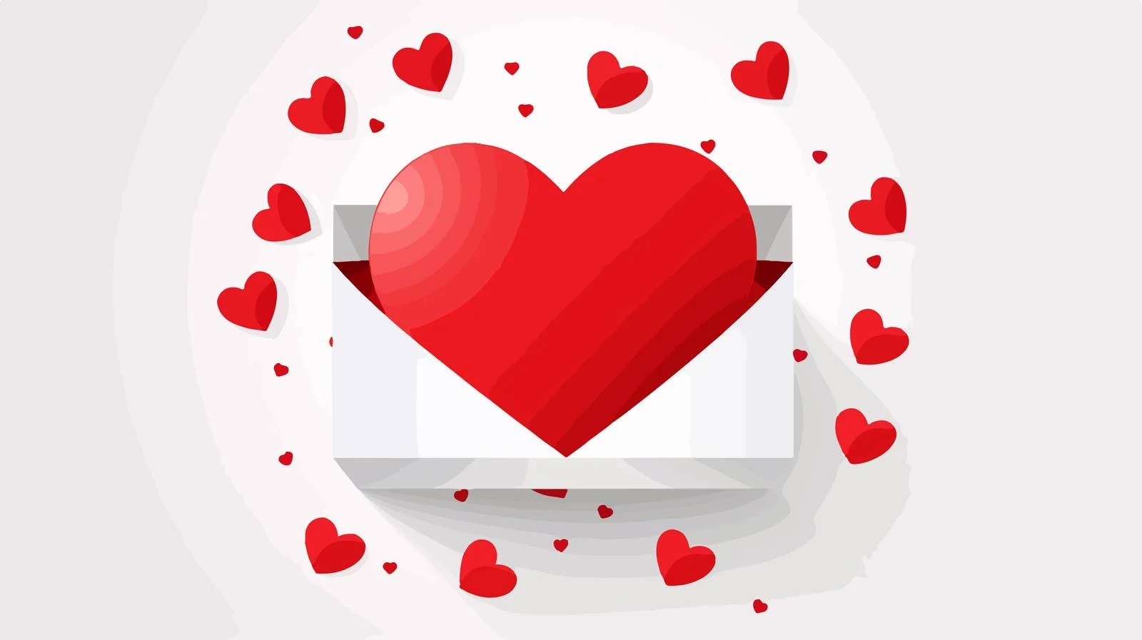 Opened Gift Box for Valentine's Day — free download from Dotvec