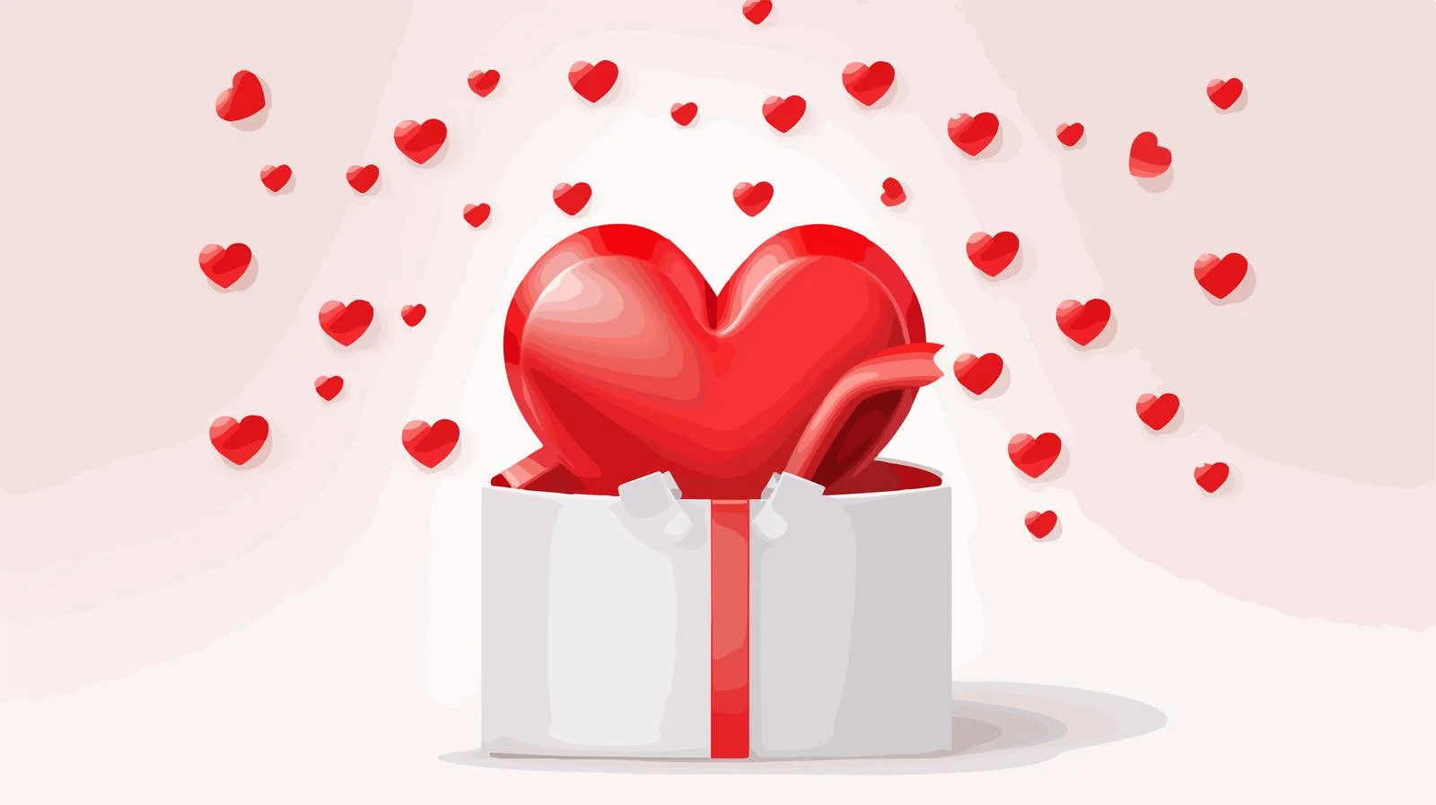 Valentine's Day Gift Box Vector Illustration — free download from Dotvec