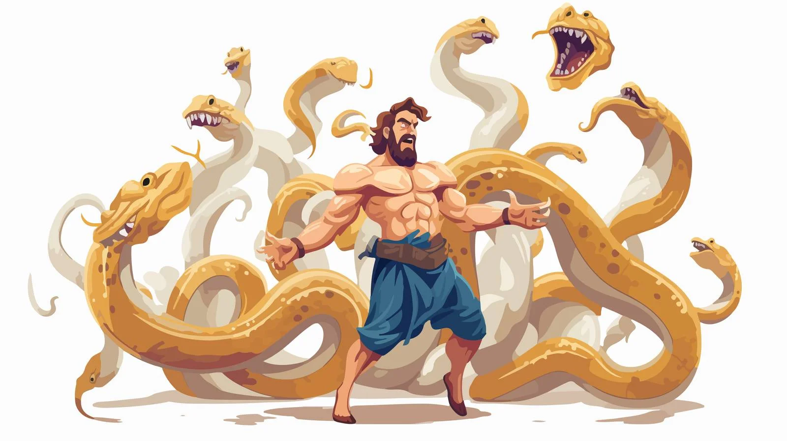 Hercules Battles Lyrna Hydra — free download from Dotvec