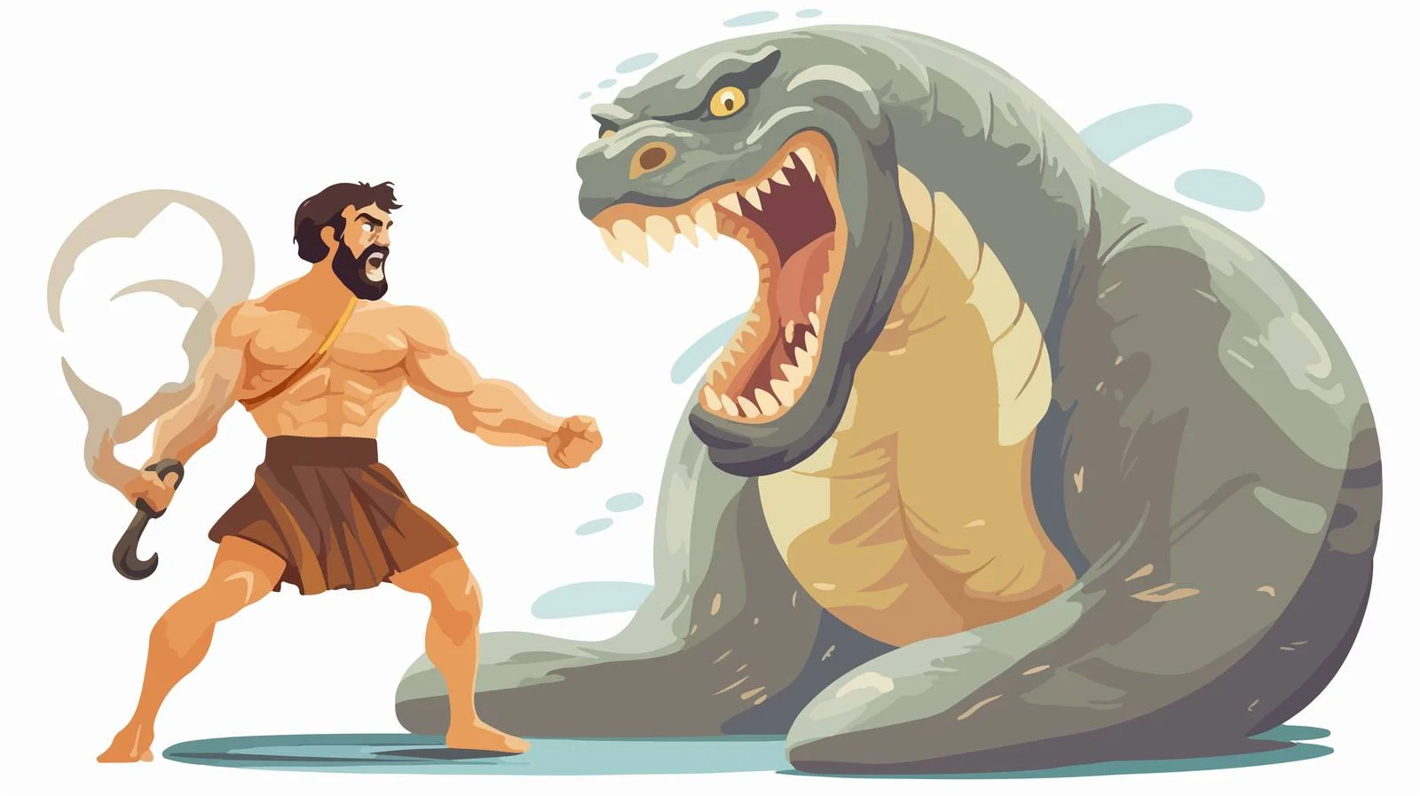Hercules Defeats Lyrna Hydra — free download from Dotvec