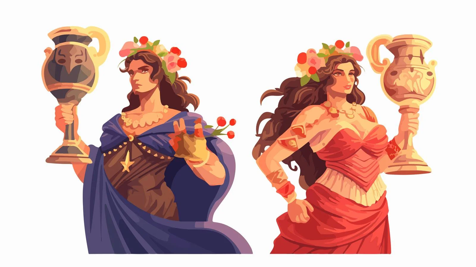 Ancient Greek Myths: Dionysus and Ariadne — free download from Dotvec