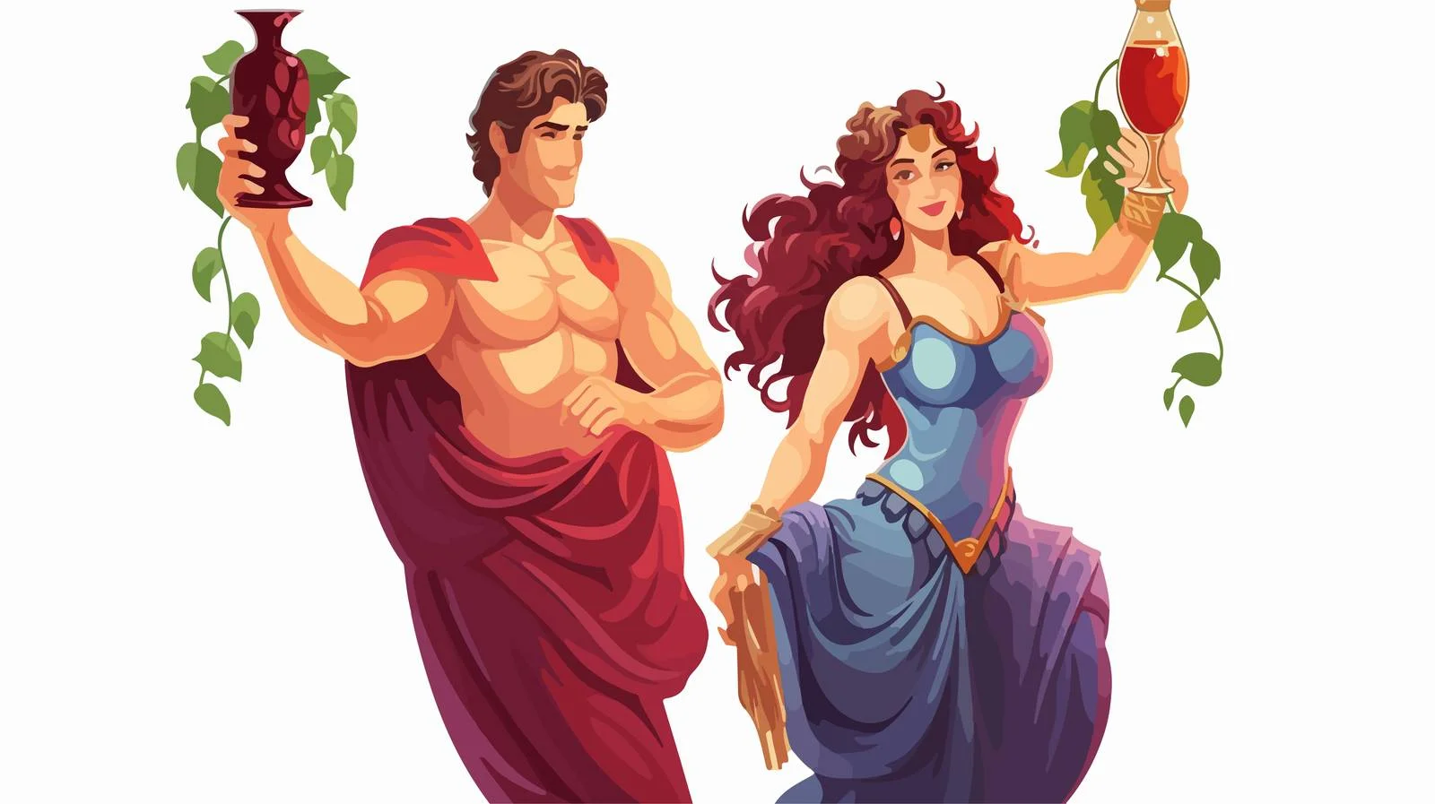 Ancient Greek Heroes Myth Dionysus Ariadne — free download from Dotvec