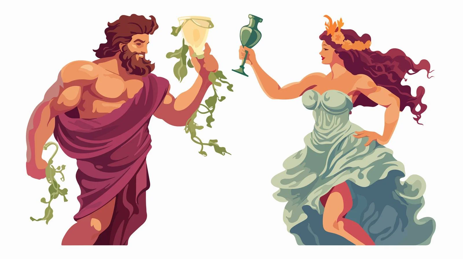 Ancient Greek Myth Heroes Artwork — free download from Dotvec