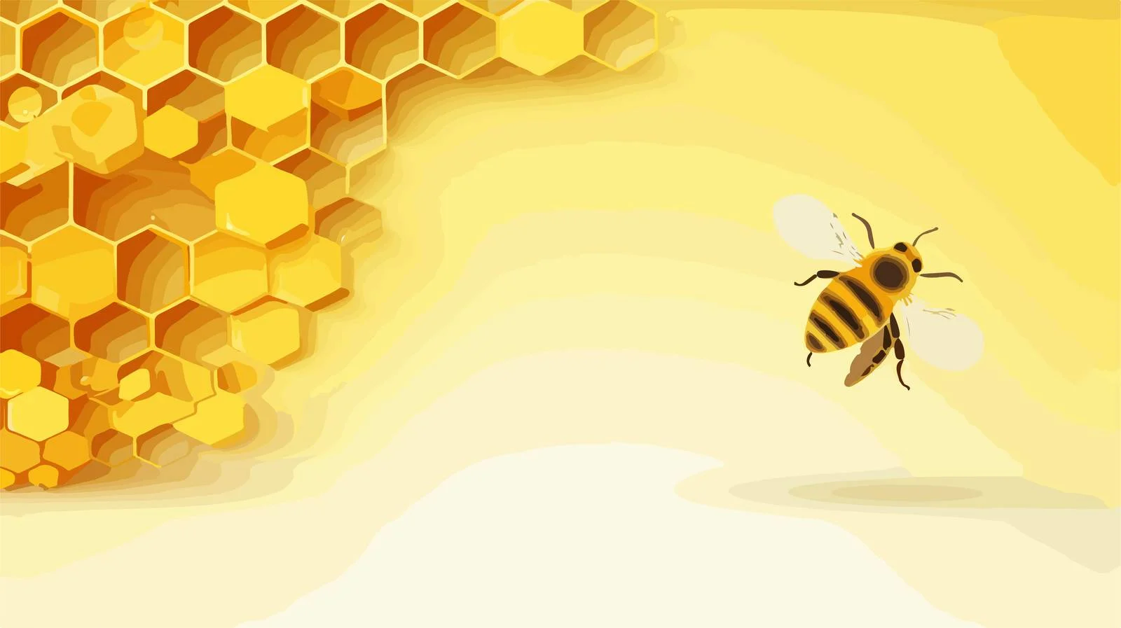 Golden Honeycomb Paper Cut Pattern — free download from Dotvec