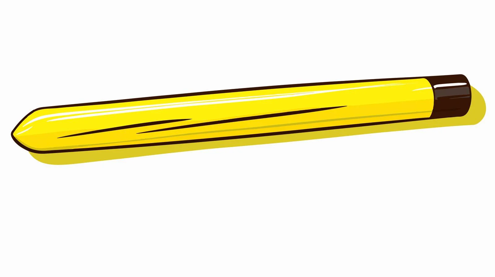 Yellow Highlighter Brush Lines — free download from Dotvec