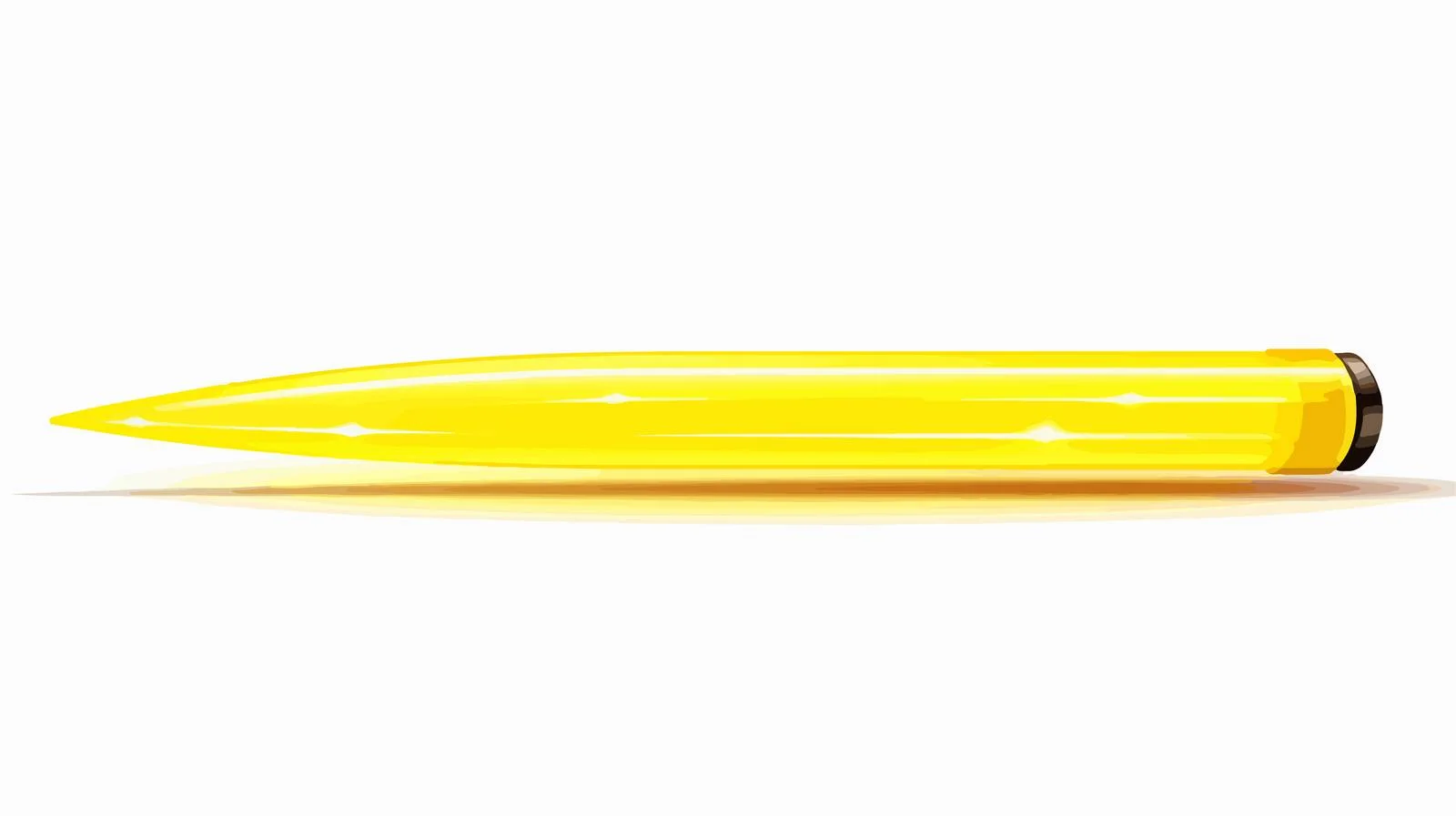 Yellow Highlighter Brush Lines Drawing — free download from Dotvec