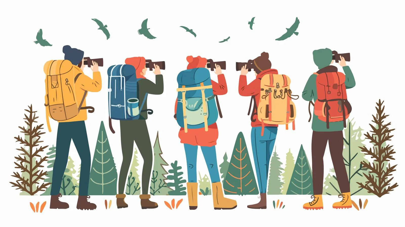 Exploring Wildlife and Scenery with Binoculars — free download from Dotvec