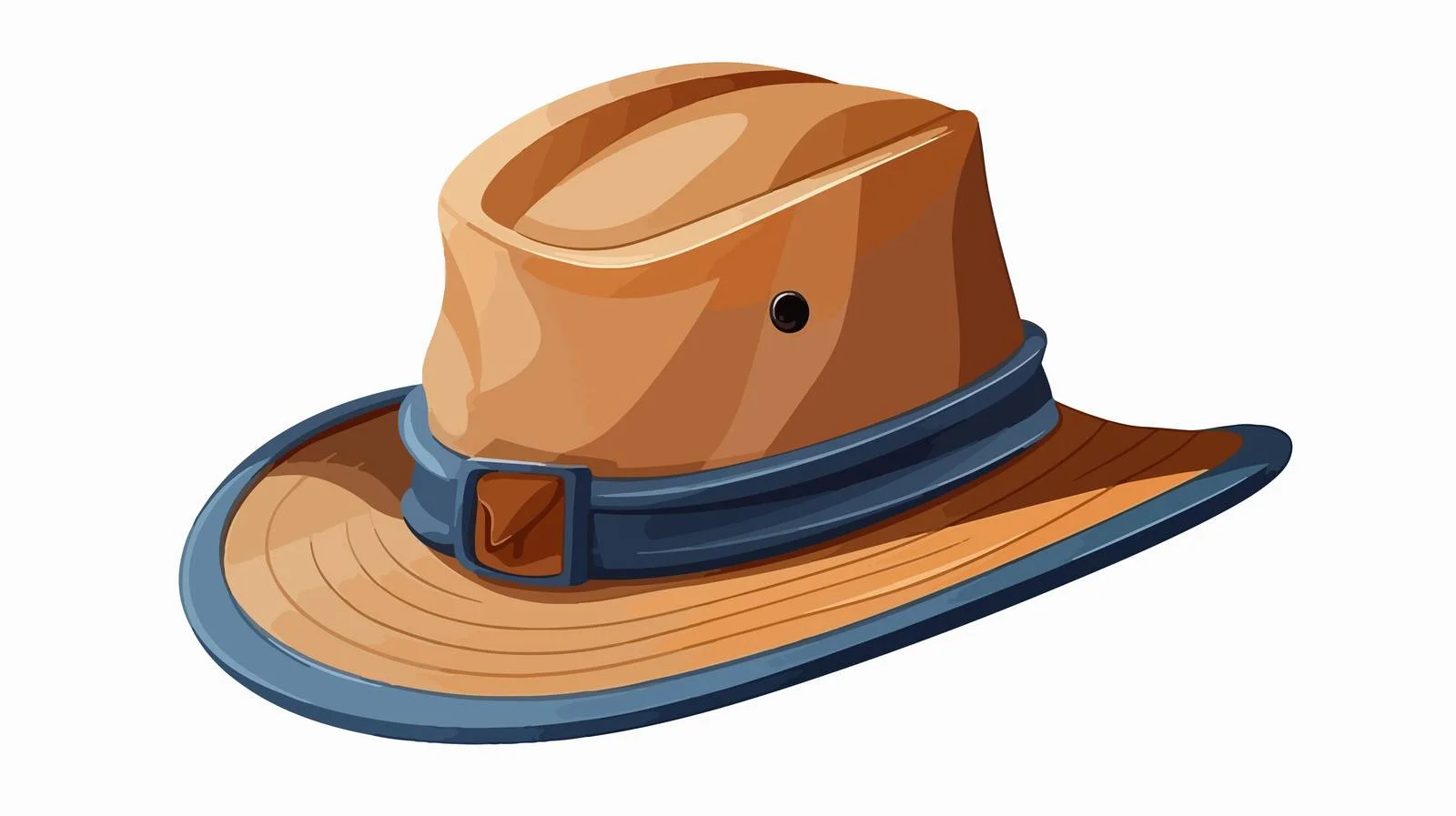 Hiking Hat for Sun and Rain Protection — free download from Dotvec