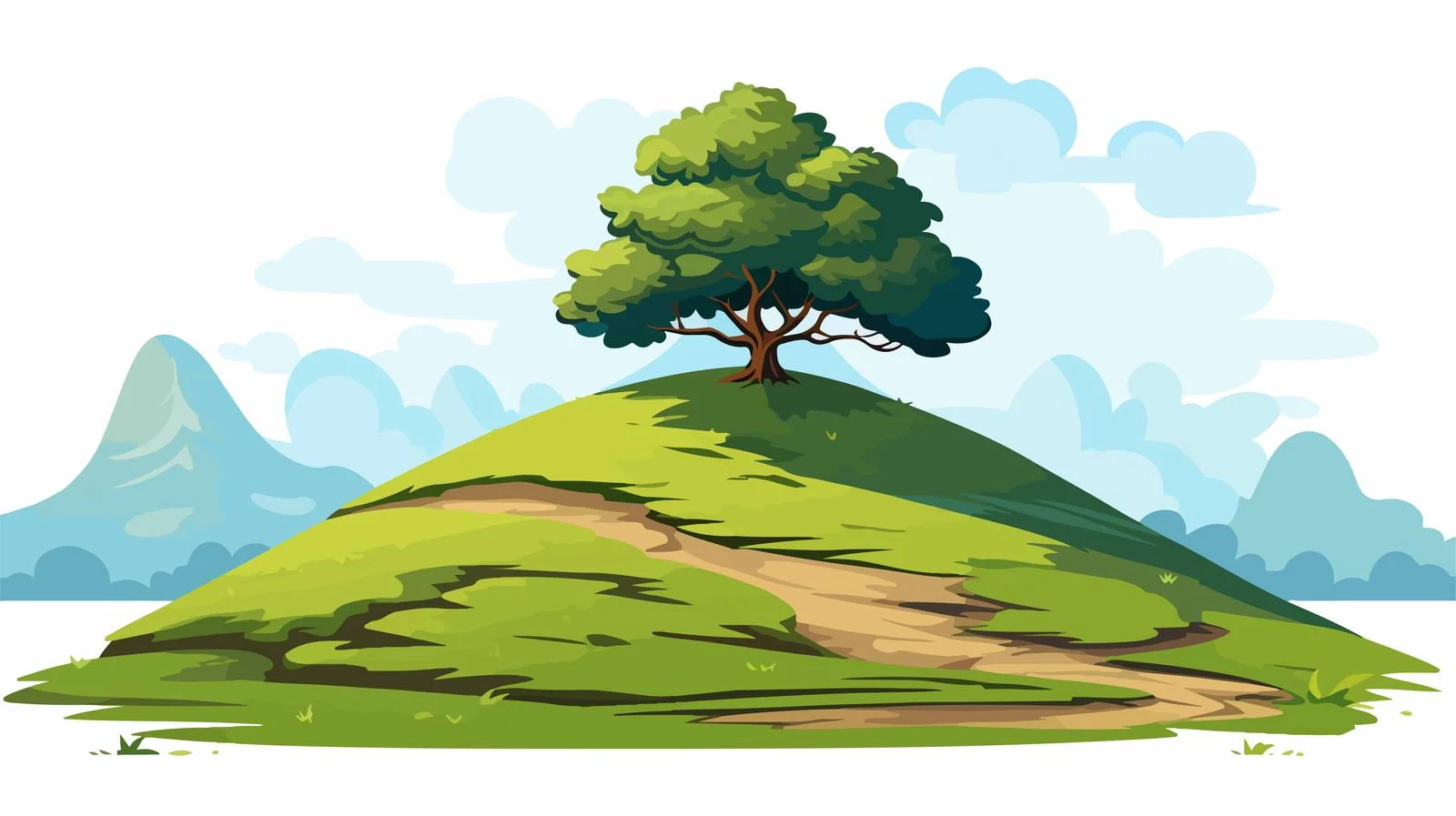Scenic Landscape Illustration — free download from Dotvec