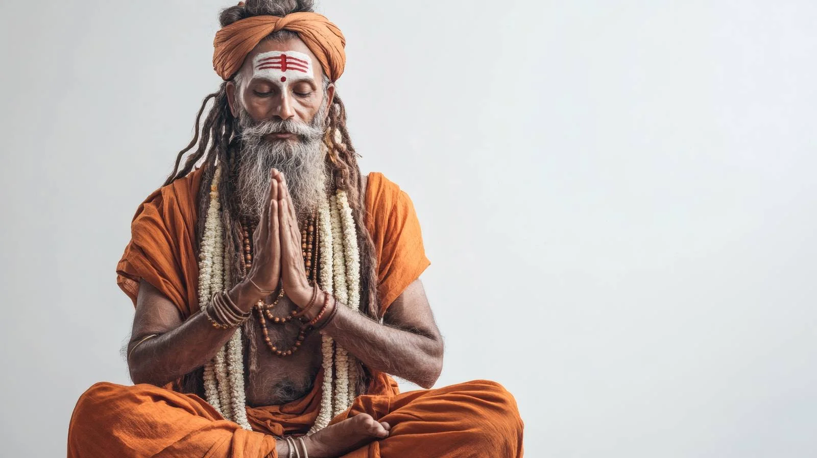 Hindu Sadhu Performing Puja Alone — free download from Dotvec