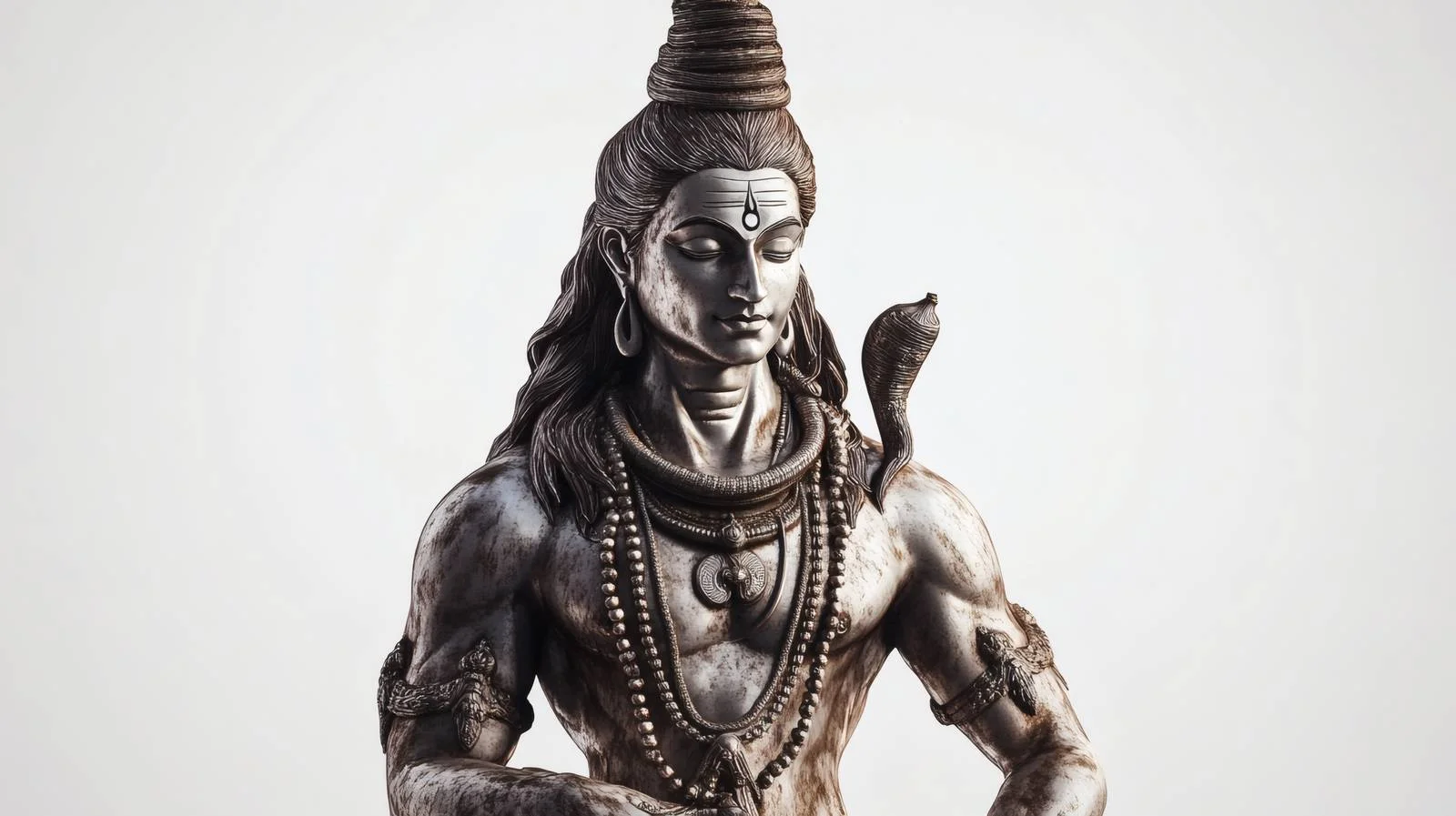 Sacred Hindu deity Shiva on white backdrop — free download from Dotvec