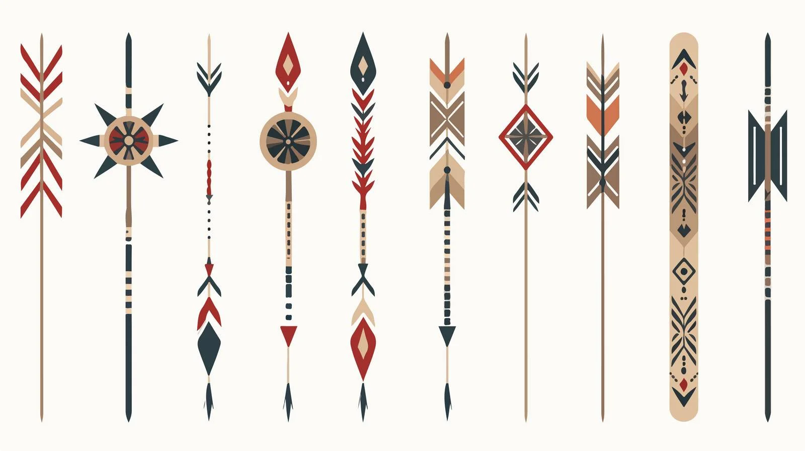 Boho Hipster Tribal Arrow Cross Design — free download from Dotvec