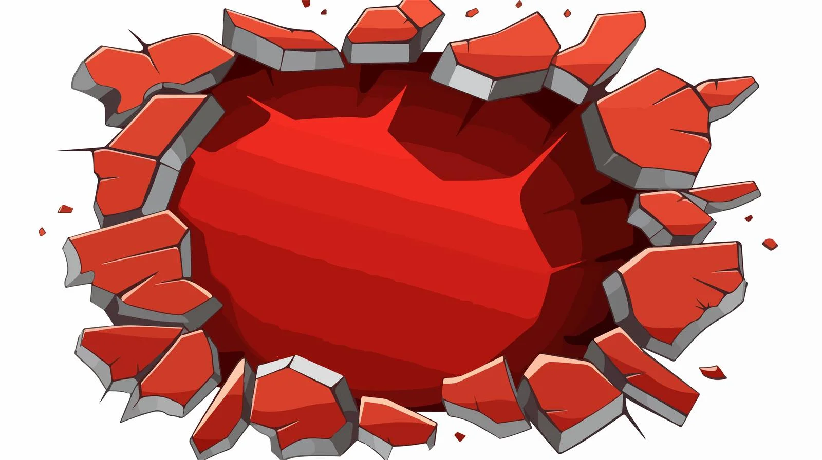 Broken Wall Illustration Vector EPS10 Stock — free download from Dotvec