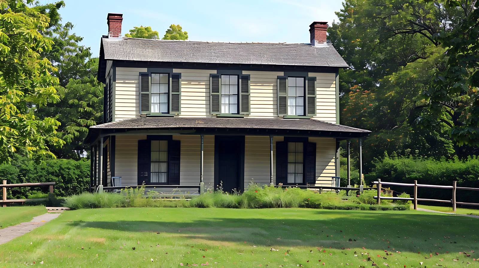 Abraham Lincoln's Residence at Lincoln Home – free president image from Dotvec