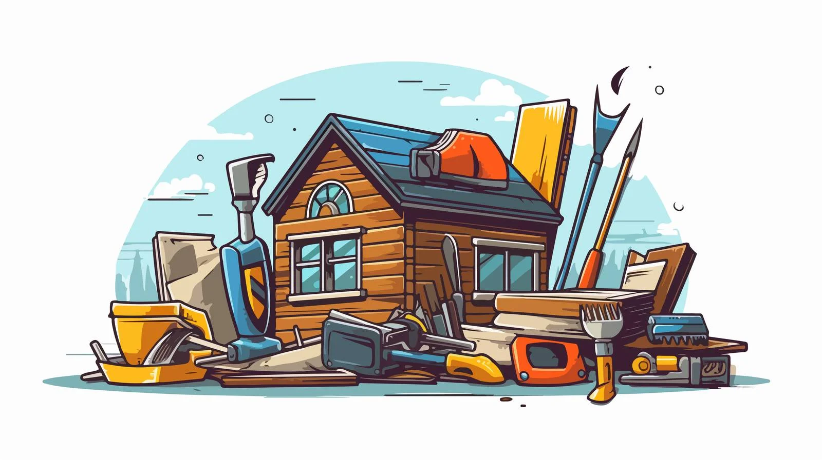 Construction Tools for Home Repair Services — free download from Dotvec
