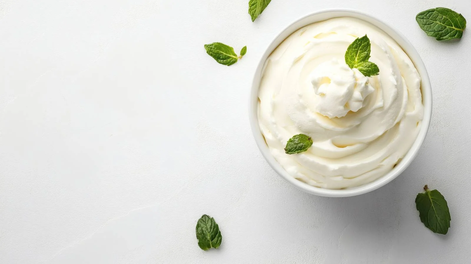 Creamy Greek Yogurt Cream Cheese on White — free download from Dotvec