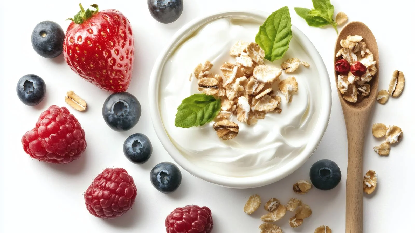 Delicious Homemade Greek Yogurt on White – free mines image from Dotvec