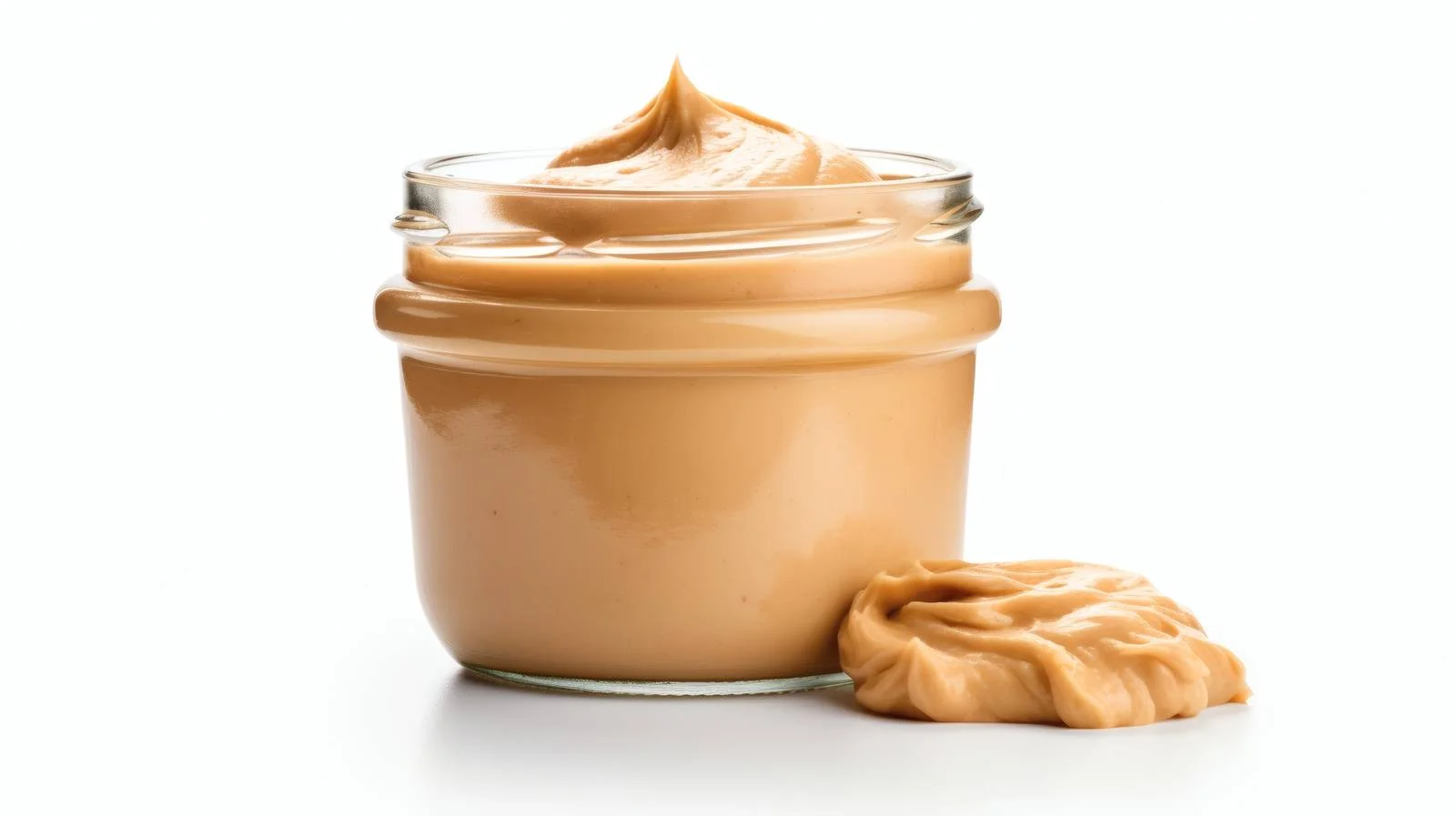 Delicious Homemade Peanut Butter on White Background — free download from Dotvec