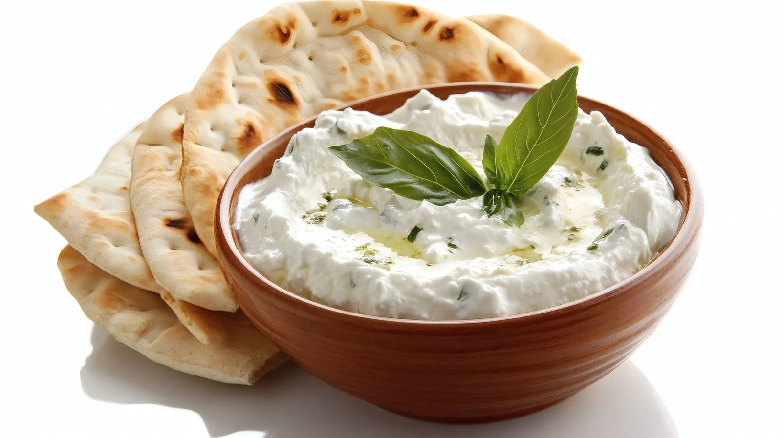 Delicious Labneh Cheese Dip with Pita — free download from Dotvec