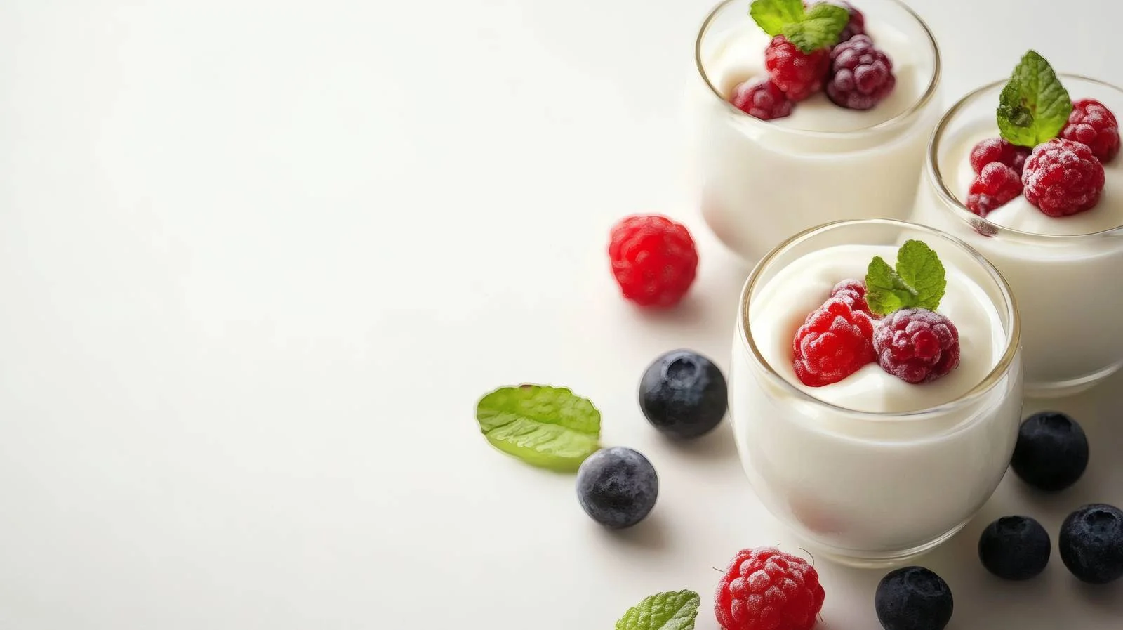 Pure Homemade Yogurt on White Background — free download from Dotvec