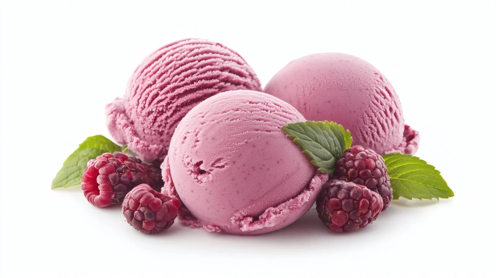 Delicious Berry Ice Cream on White Background — free download from Dotvec