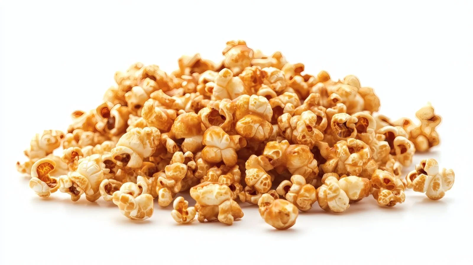 Delicious Caramel Popcorn on White Background — free download from Dotvec