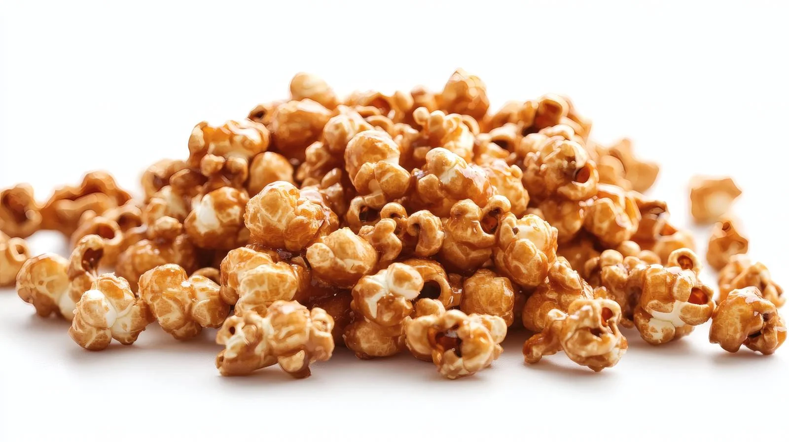 Gourmet Caramel Popcorn on White Background — free download from Dotvec