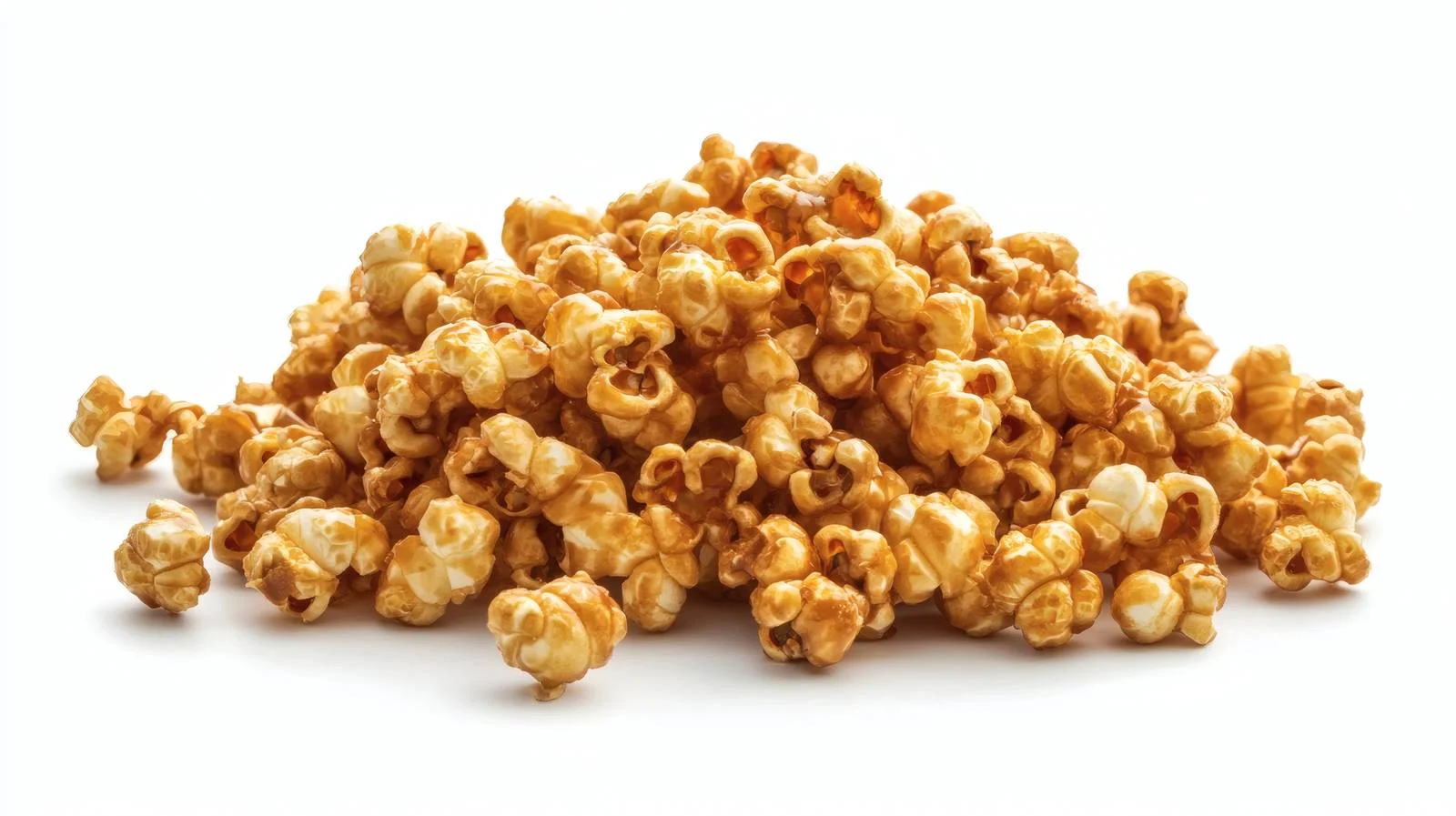 Delicious Caramel Popcorn on White Background — free download from Dotvec