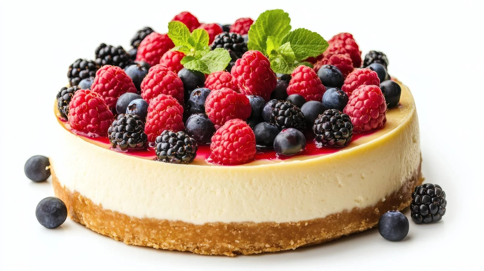 Delicious Homemade Cheesecake with Fresh Berries — free download from Dotvec