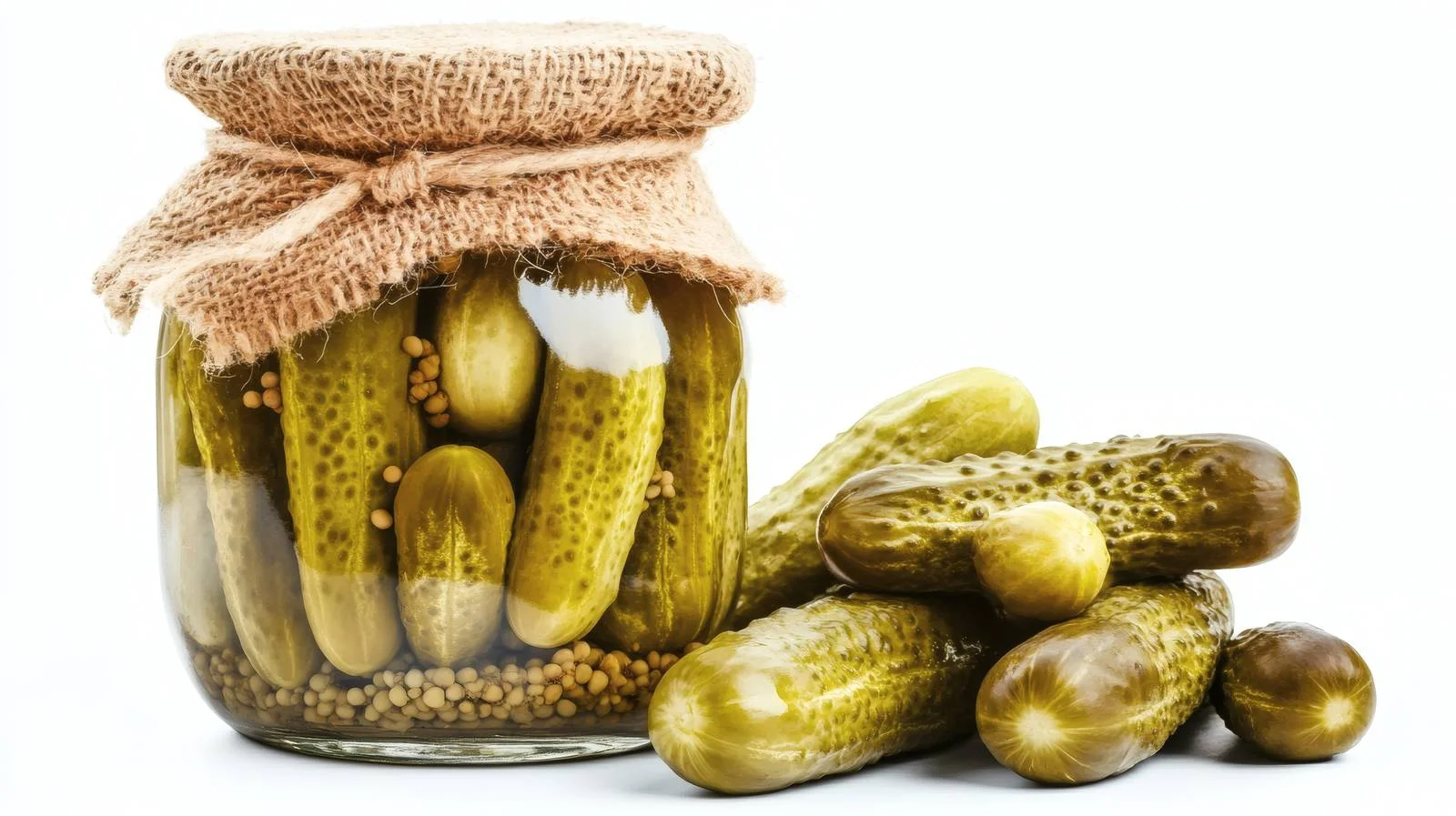 Handmade Pickles on White Background — free download from Dotvec
