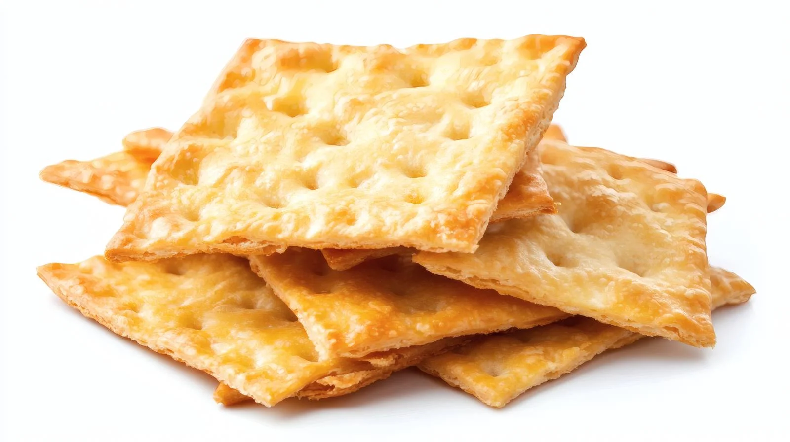 Gourmet Cheesy Crackers on White Background — free download from Dotvec
