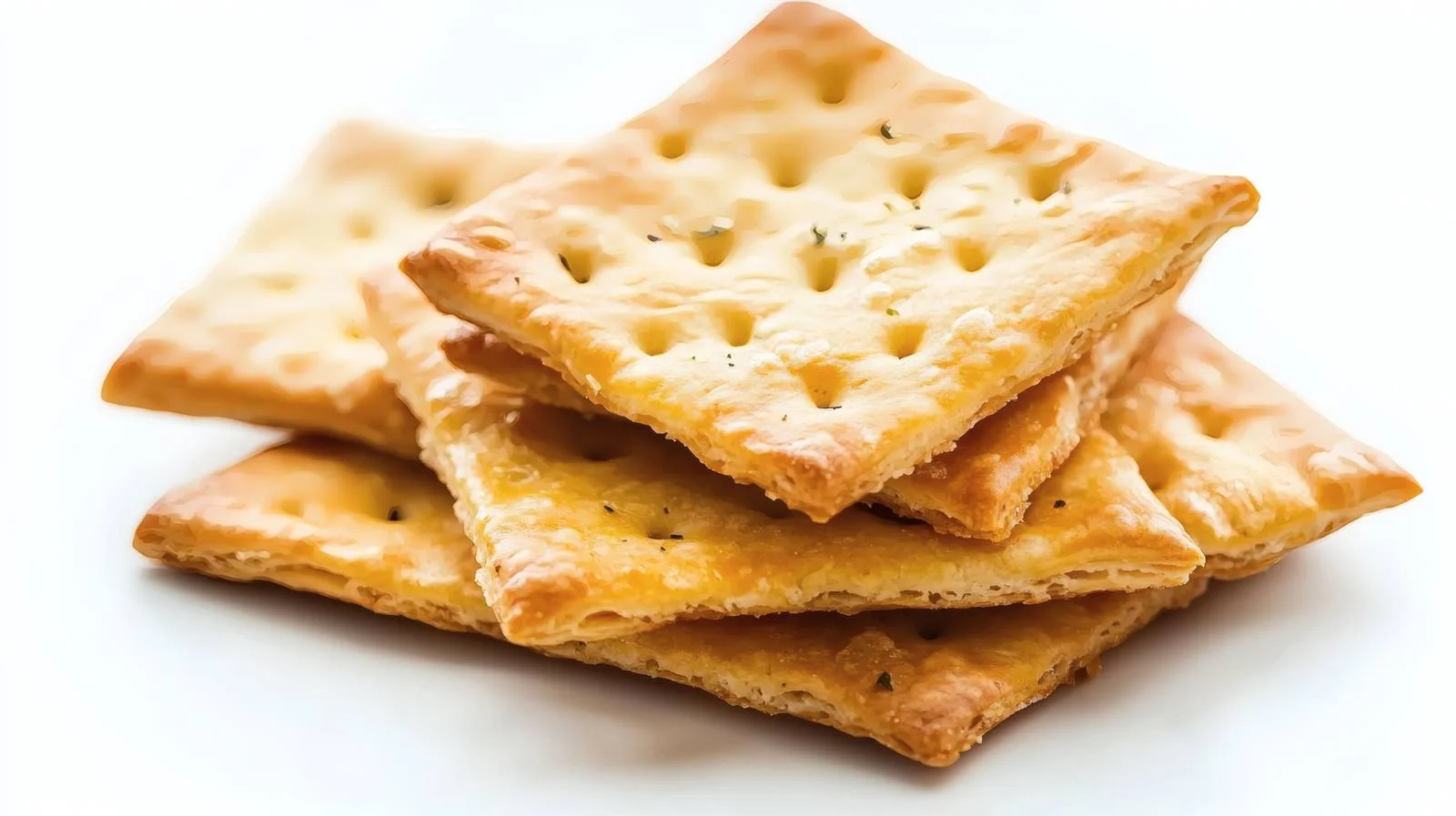 Gourmet Cheesy Crackers on White Background — free download from Dotvec