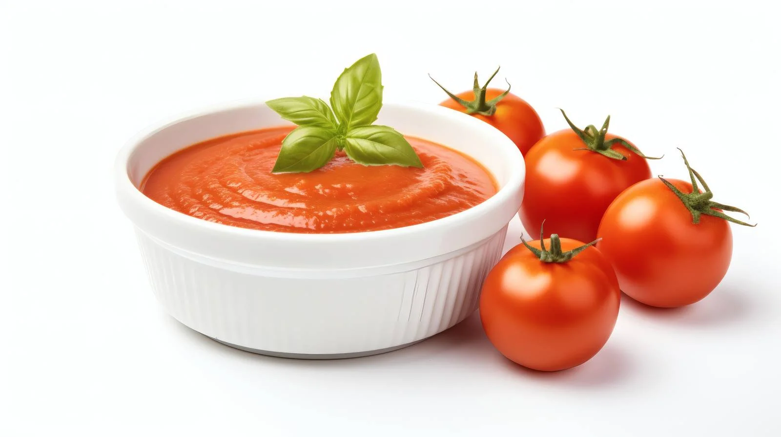 Delicious Homemade Tomato Sauce on White Background — free download from Dotvec