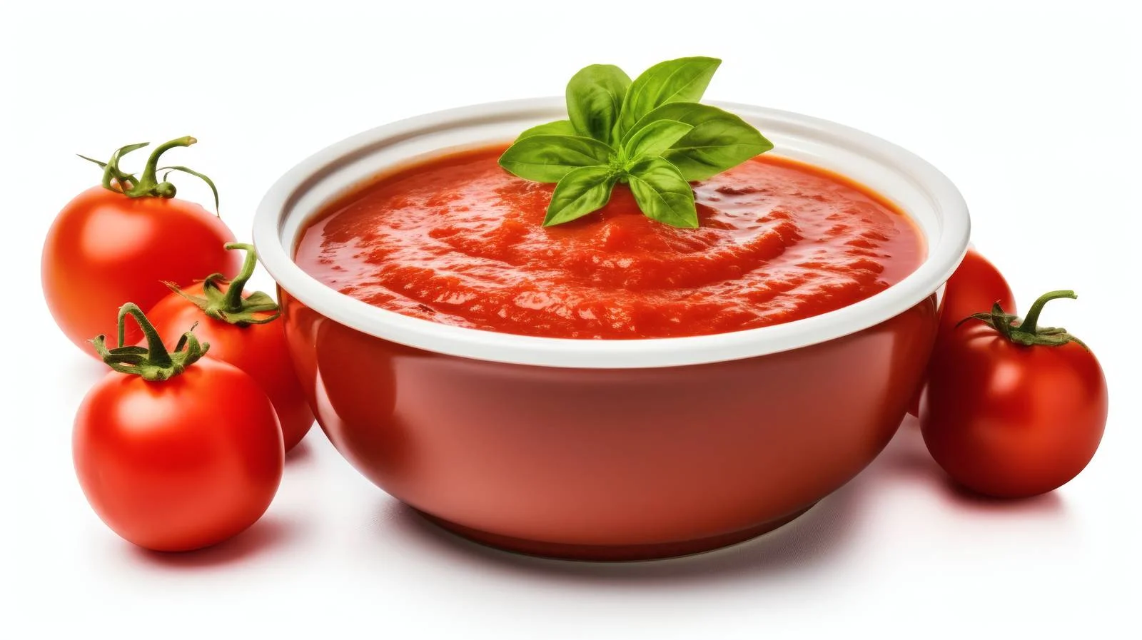 Delicious Homemade Tomato Sauce on White Background — free download from Dotvec