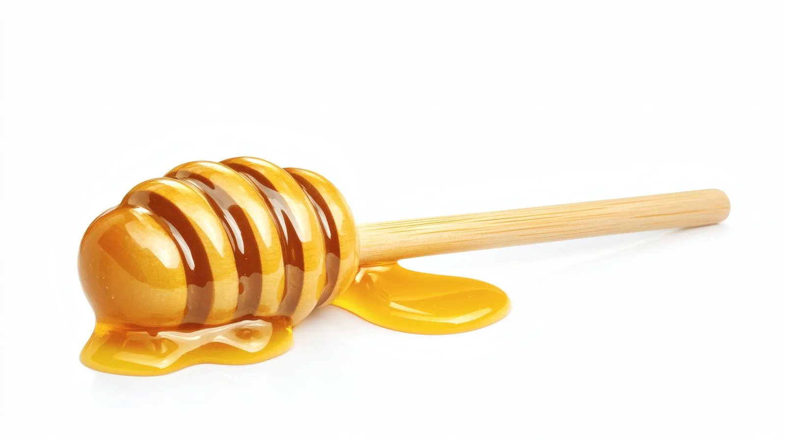 Elegant Honey Dipper with Honey Drops — free download from Dotvec
