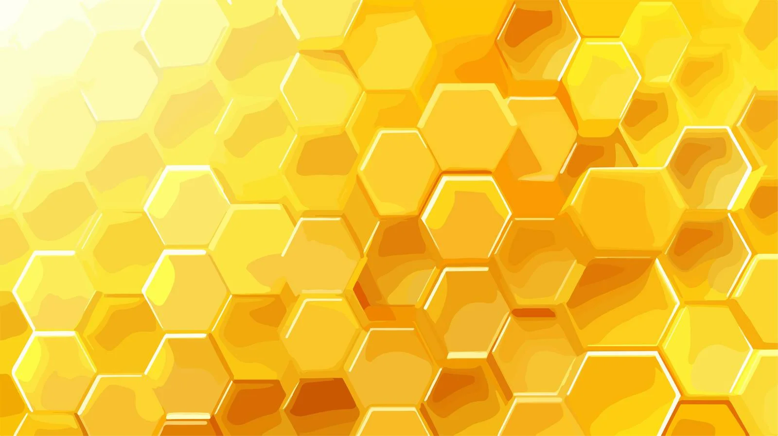 Yellow Honeycomb Hexagon Background — free download from Dotvec