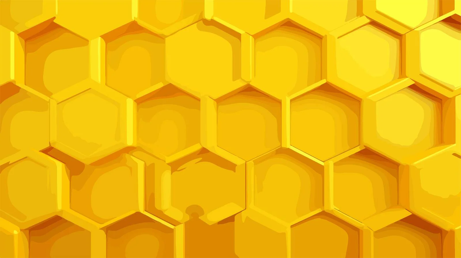 Yellow Honeycomb Hexagon Pattern Background — free download from Dotvec