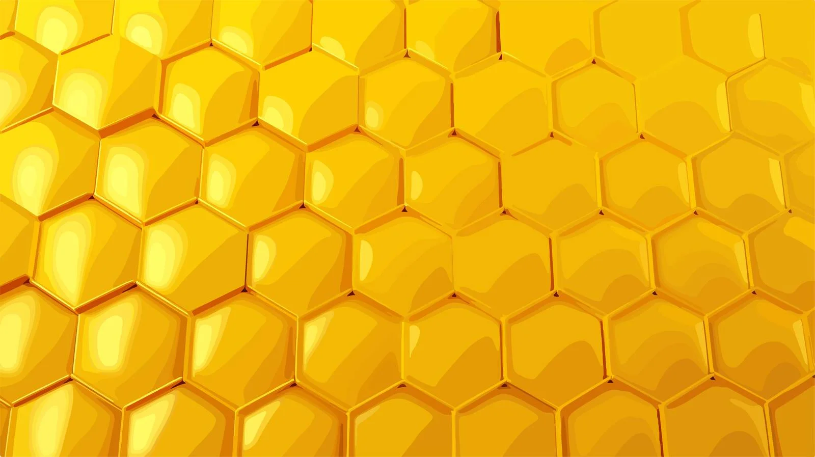 Yellow Hexagon Honeycomb Background — free download from Dotvec